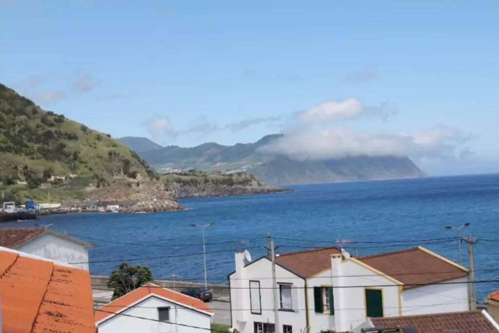 Apartamento Vista Do Mar B Ribeira Quente Bagian luar foto